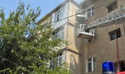 Sumqayıtda mənzildə yanğın baş verib