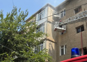 Sumqayıtda mənzildə yanğın baş verib