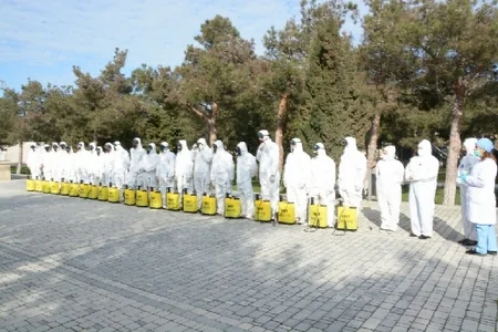 Bakıda genişmiqyaslı dezinfeksiya işləri davam etdirilir