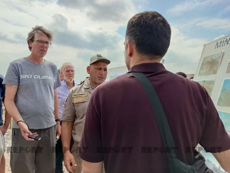 International travelers view demining works in Azerbaijan's Jabrayil 