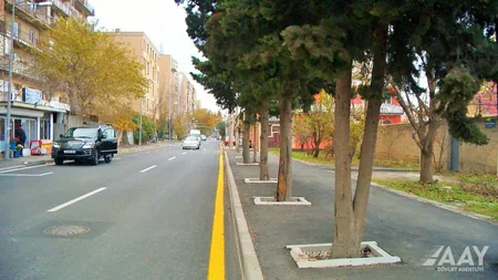 Bakının Nazim İsmayılov küçəsi əsaslı təmir edilib