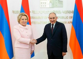 Matviyenko İrəvanda Paşinyanla görüşüb