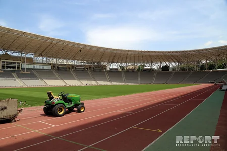 Tofiq Bəhramov adına Respublika Stadionunun ot örtüyü hazırdır - FOTO