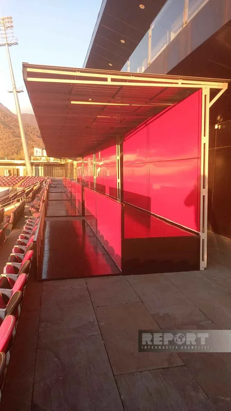 Azərbaycan millisinin oyunu ilə bağlı Qəbələ şəhər stadionunda görülən işlər yekunlaşıb