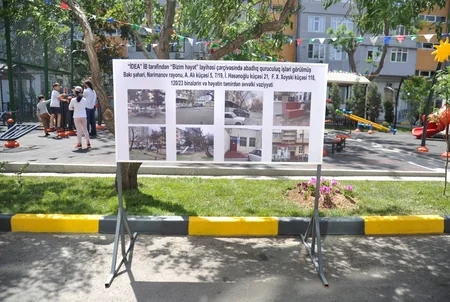 Bakıda növbəti “Bizim həyət” sakinlərin istifadəsinə verilib
