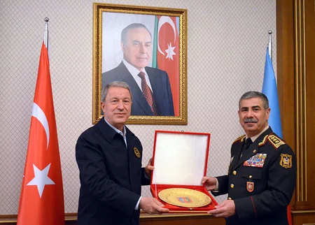 Turkish National Defense Minister arrives in Azerbaijan
