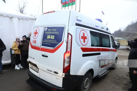 ICRC vehicles and ambulances pass freely through Khankandi-Lachin road again - VIDEO
