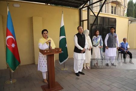 Flag raised at Pakistani Embassy in Azerbaijan on occasion of Independence Day