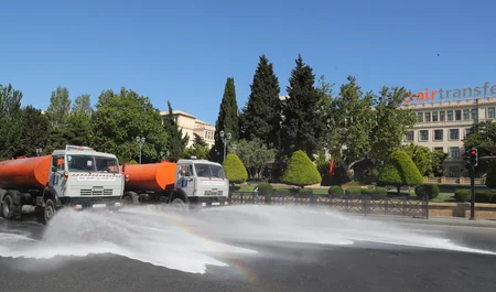 Bakı küçələrində daha bir dezinfeksiya işləri aparıldı