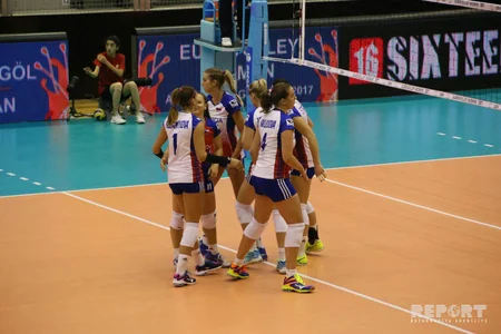 Voleybolçu qadınlar arasında Avropa çempionatı: Çexiya - Belçika  3:1 - FOTO