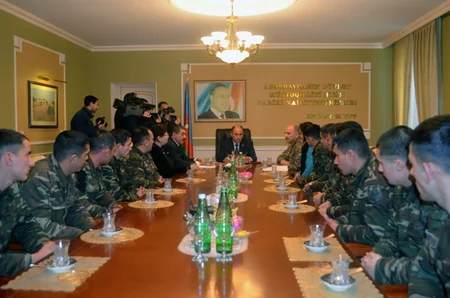 Bərdə şəhərində hərbi vətənpərvərlik tədbiri keçirilib