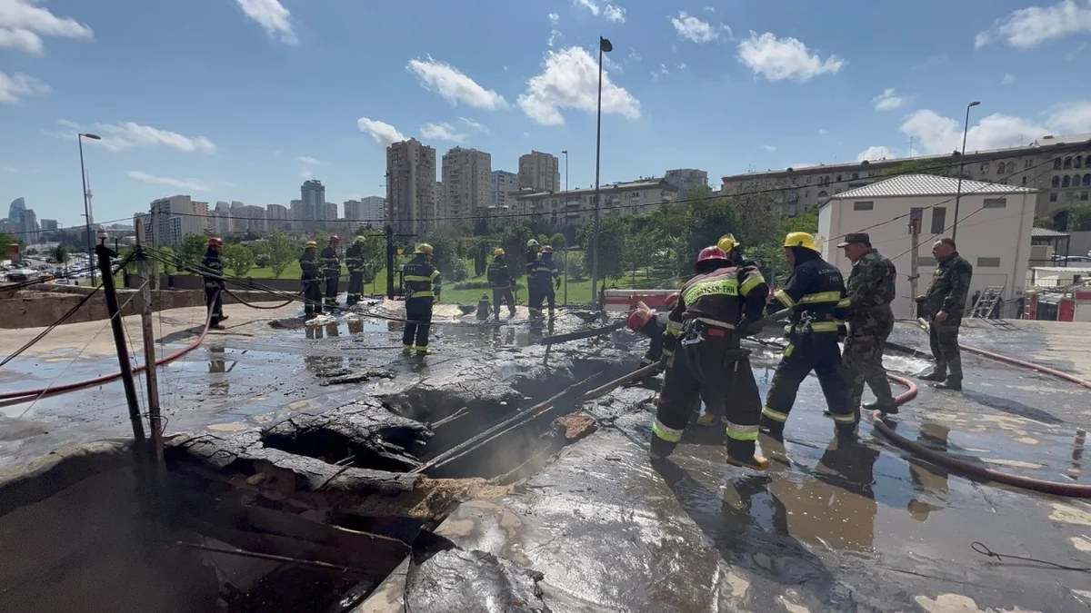 Bakıda partlayış zamanı 2 nəfər xəsarət alıb - YENİLƏNİB-2