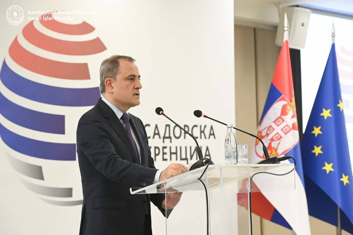 Azerbaijani FM addresses ambassadors' conference in Serbia
