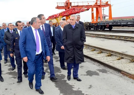 Azərbaycan dəmir yolunun Səngəçal istehsalat bazası istifadəyə verilib