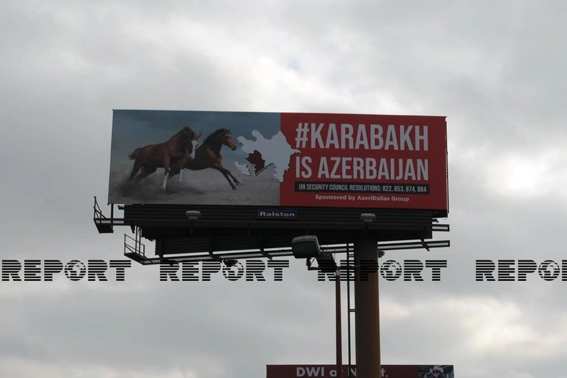 ABŞ-ın böyük şəhərlərində Qarabağ Azərbaycandır! lövhələri quraşdırılıb