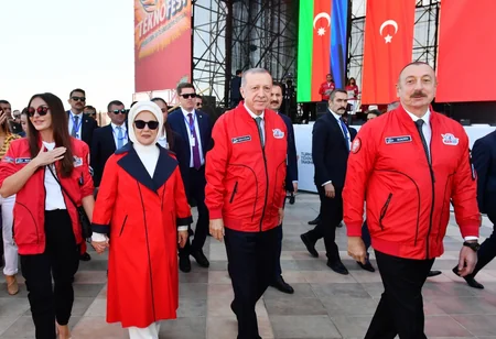 İlham Əliyev və Rəcəb Tayyib Ərdoğan TEKNOFEST Azərbaycan festivalına qatılıblar