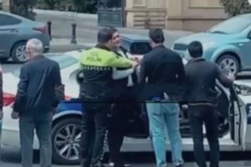 Bakıda polisin “Saxla” əmrinə tabe olmayan taksi sürücüsü saxlanılıb