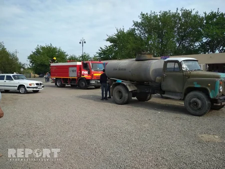 На АЗС в Азербайджане произошел пожар