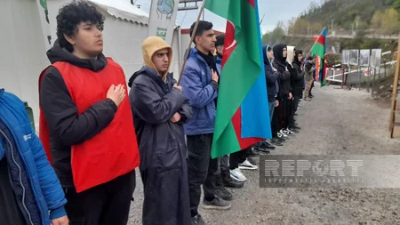 Xankəndi-Laçın yolu: Ekofəalların aksiyası 135 gündür yüksək fəallıqla davam edir
