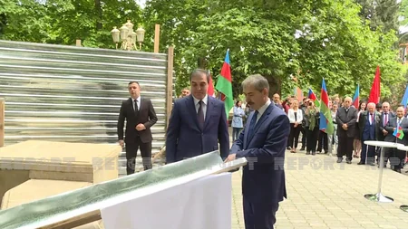 Gəncədə Qafqaz İslam Ordusu şəhidlərinin xatirəsinə ucaldılacaq abidənin təməli qoyulub