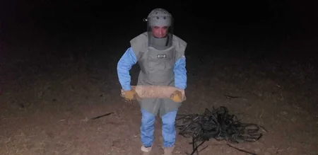 Ağcabədinin Haramı düzündə top mərmisi aşkarlanıb - FOTO