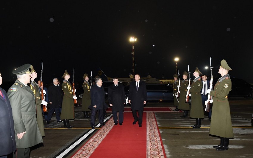Prezident İlham Əliyevin Belarusa rəsmi səfəri başa çatıb