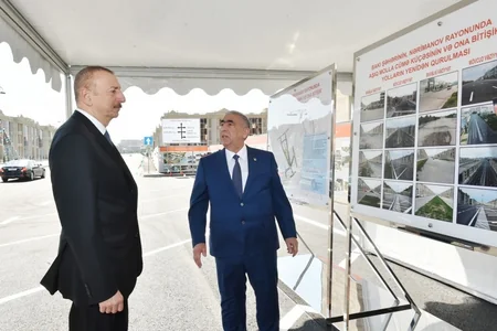 Prezident Bakıda yenidən qurulan Aşıq Molla Cümə küçəsinin və ona bitişik yolların açılışında iştirak edib - YENİLƏNİB - FOTO