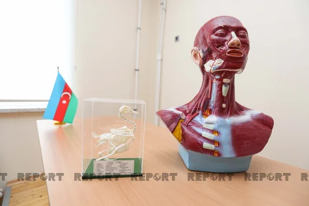 Kürdəxanıda tikilən yeni məktəbdən - REPORTAJ