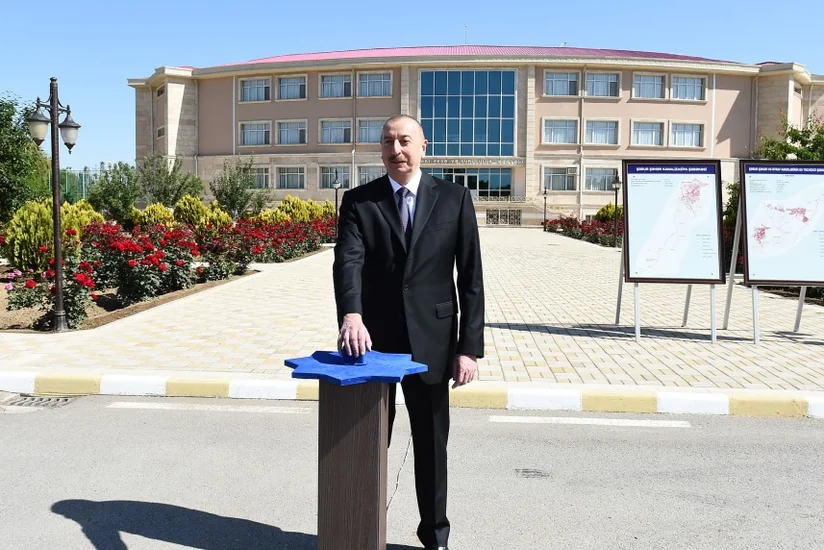 “Şərur şəhər və ətraf kəndlərinin içməli su təchizatı və kanalizasiya sistemlərinin yenidən qurulması” layihəsinin birinci mərhələsinin açılışı olub