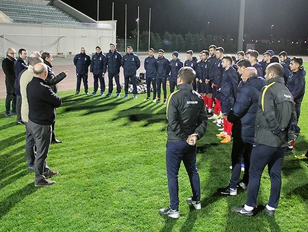 AFFA rəsmiləri milli komanda ilə görüş keçiriblər