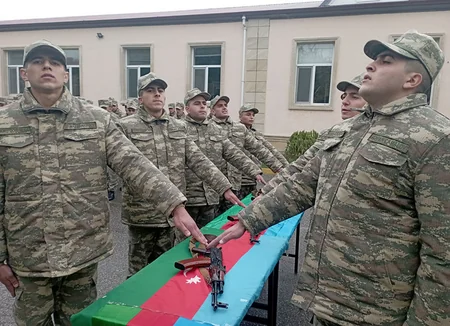 Azərbaycan Ordusunda andiçmə mərasimləri keçirilib