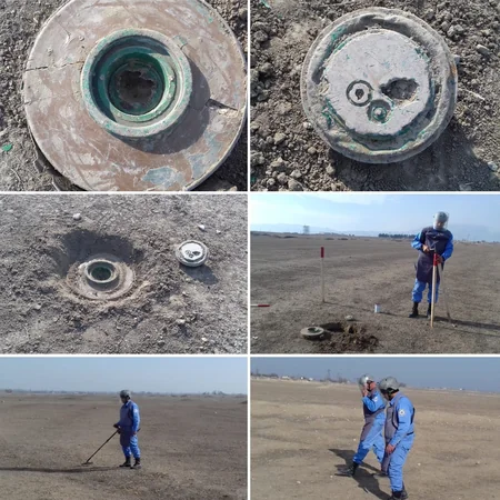 Tərtərdə tank əleyhinə mina tapılıb