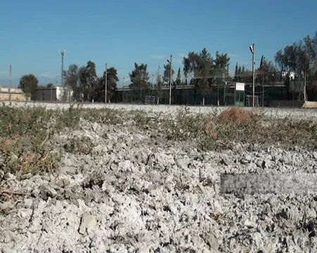 Ucarın mərkəzi stadionunda oturacaqlar dağılıb, yardımçı bina talan edilib
