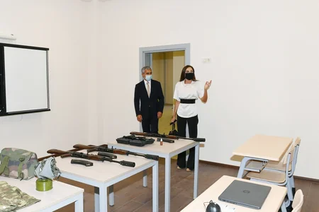 Mehriban Aliyeva attends inauguration of newly-reconstructed educational and training facilities in Khazar district