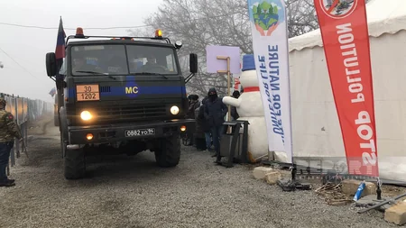 65 cars of Russian peacekeepers move freely on Khankandi-Lachin road
