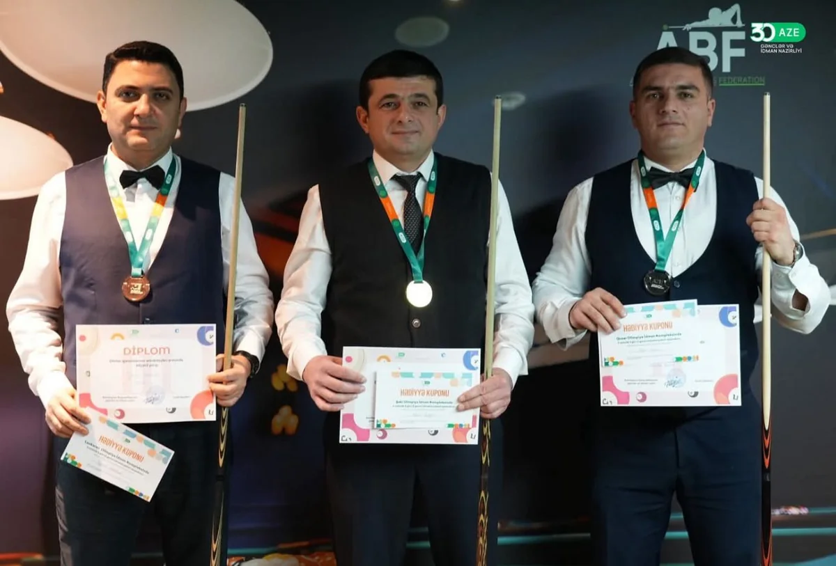 Dövlət qurumlarının əməkdaşları arasında keçirilən bilyard yarışı başa çatıb