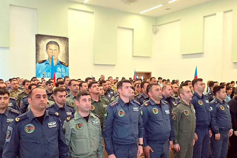 Для личного состава ВВС Азербайджана организовано мероприятие в духе патриотизма