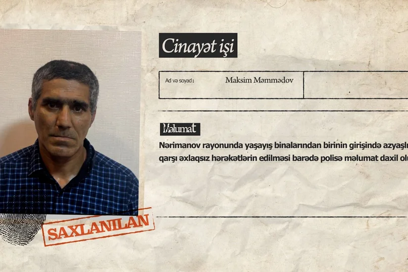 Bakıda azyaşlıya qarşı əxlaqsız hərəkətlər edən şəxs həbs olunub