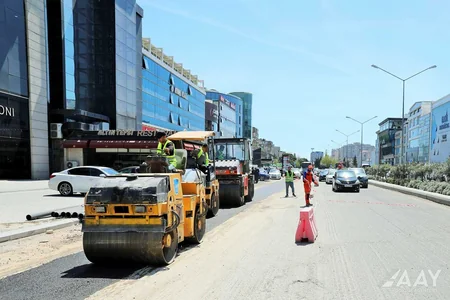 Bakının yollarında aparılan əsaslı təmir-tikinti işlərinə baxış keçirilib