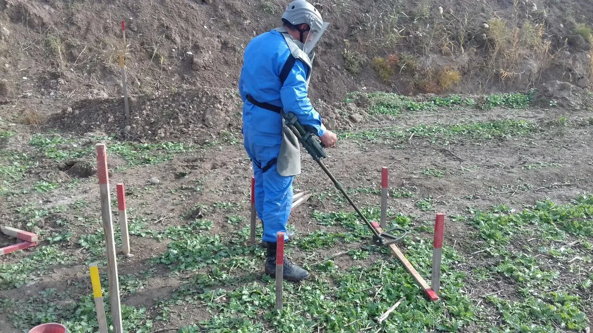 Cocuq Mərcanlıda ümumilikdə 7518 ədəd partlamamış hərbi sursat aşkarlanıb