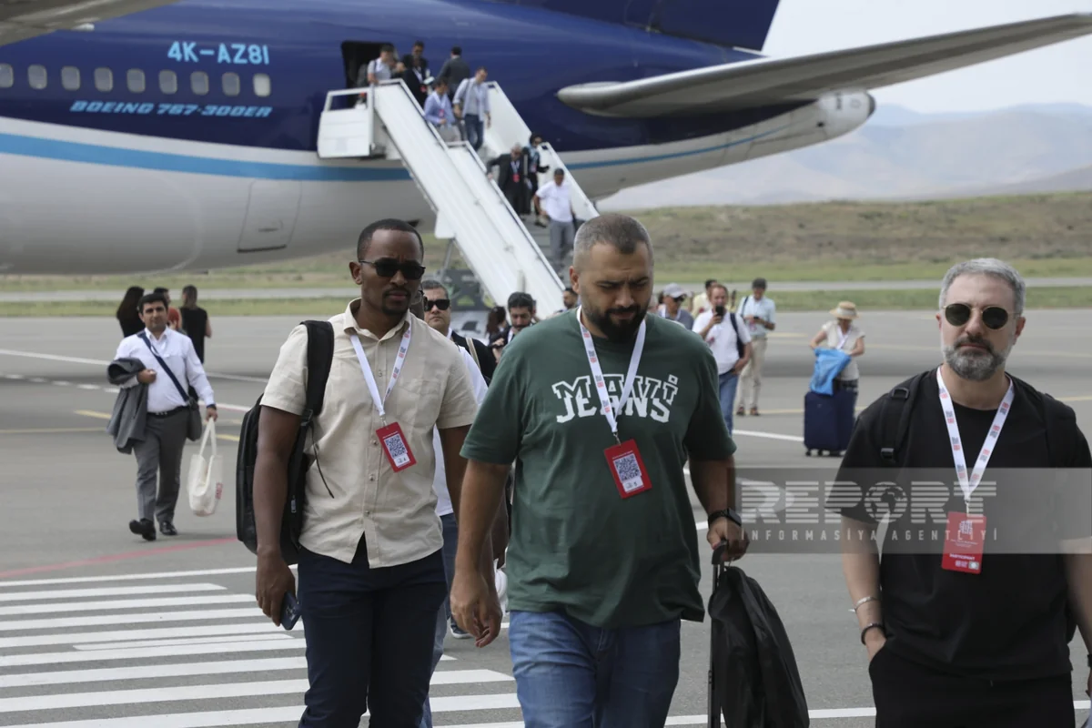 Foreign delegates leave for Fuzuli to attend 2nd Shusha Global Media Forum