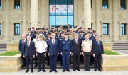 Türkiyəli prorektor Azərbaycanda dəniz əməliyyatları mərkəzinə və döyüş gəmilərinə baş çəkib