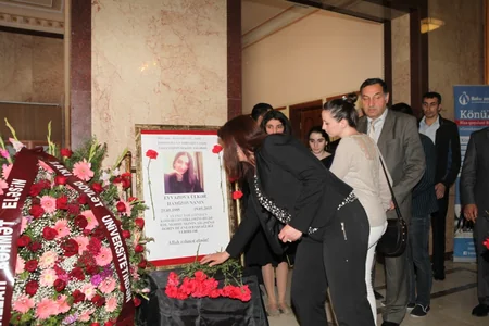 BDU kollektivi yanğında həyatını itirən tələbəni anıb - FOTO