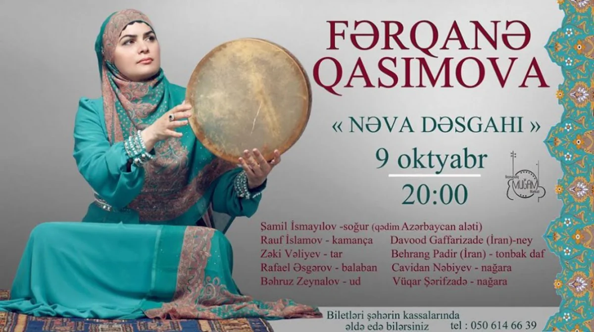 Əməkdar artist Fərqanə Qasımova Nəva muğamını təqdim edib