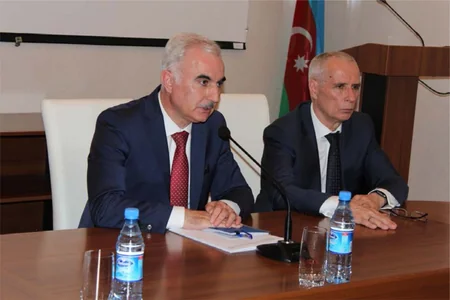 ​Dövlət Statistika Komitəsində Ukrayna Statistika, Uçot və Audit Milli Akademiyasının rektoru ilə görüş keçirilib