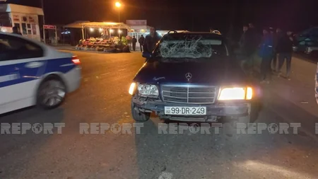 Ucarda piyada yol qəzasında ağır xəsarət alıb