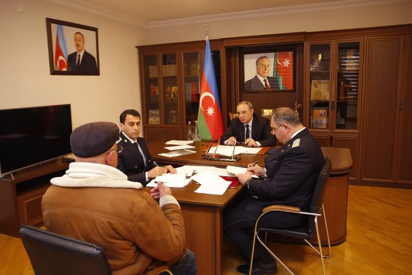 Baş prokuror Sabirabadda vətəndaşları qəbul edib