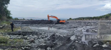 Qəbələdən keçən çaylarda sel və daşqınlara qarşı tənzimləmə işləri aparılır