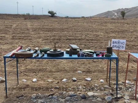 International travelers view demining works in Azerbaijan's Jabrayil 