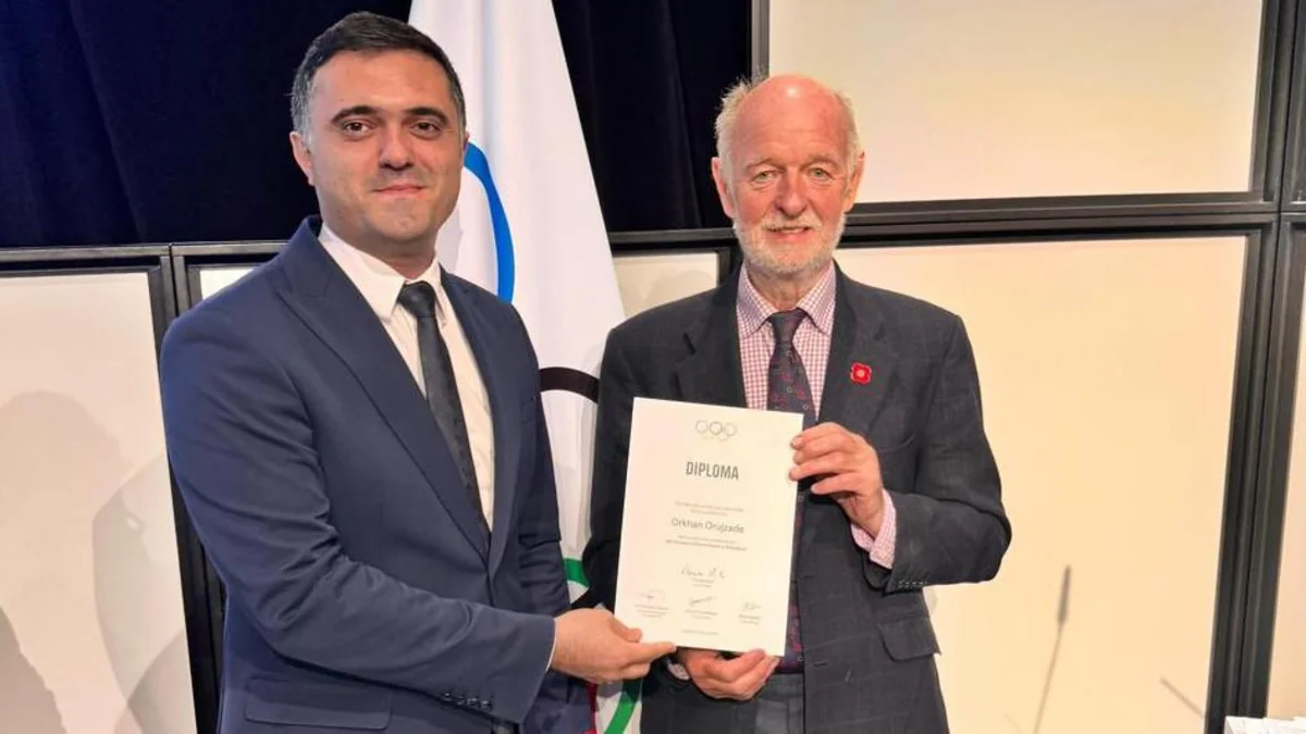 ACF rəsmisi Beynəlxalq Olimpiya Komitəsinin diplomu ilə təltif edilib